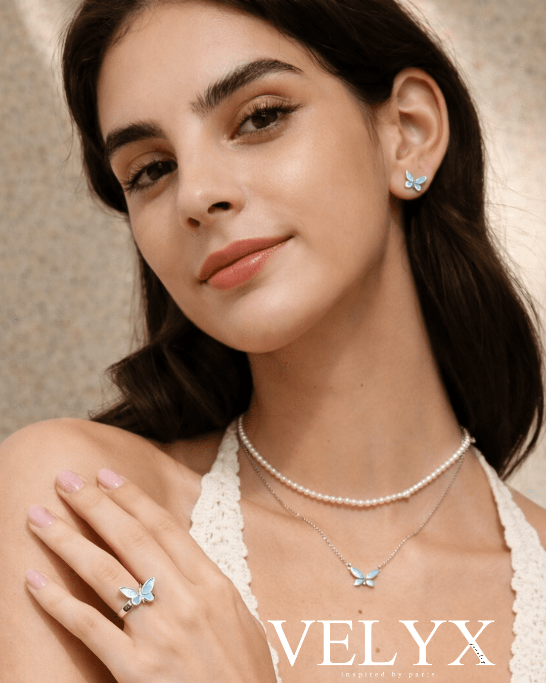 VELYX – Azure Butterfly Kollekció - Fülbevaló - VELYX