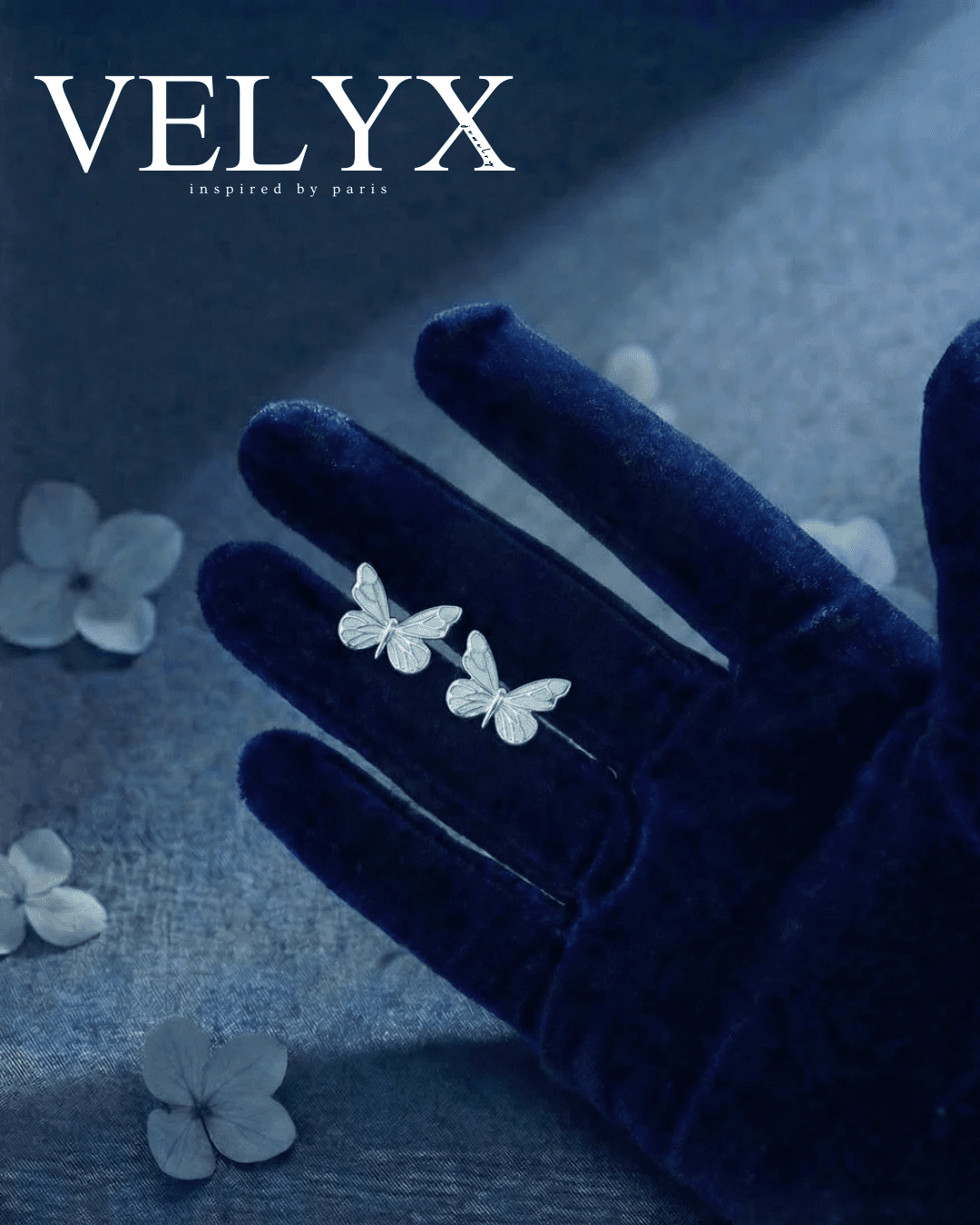 VELYX – Azure Butterfly Kollekció - Fülbevaló - VELYX